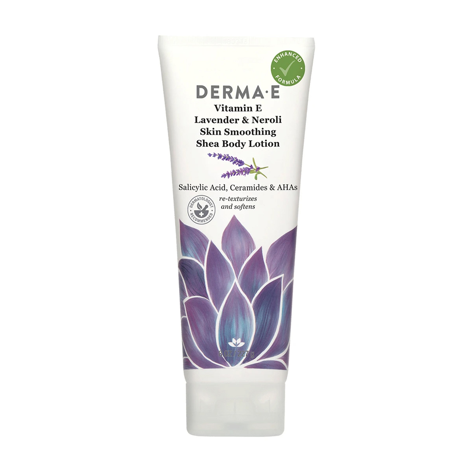 Уцінка! Пом'якшувальний лосьйон для тіла Derma E Therapeutic Shea Body Lotion Vitamin E Lavender &amp; Neroli, 227 г